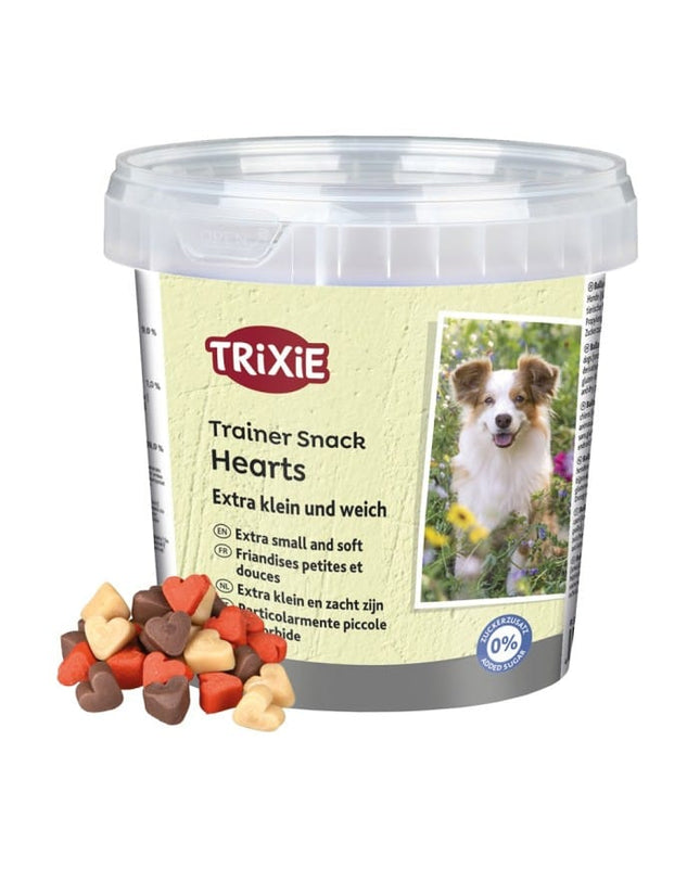Trixie Dog Trixie Trainer Snack Hearts Extra Small And Soft Training Treats 200g