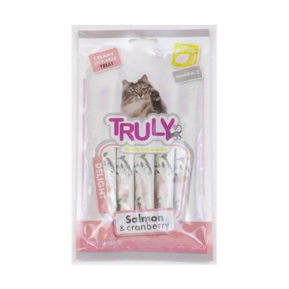 Truly Cat Treat Salmon and Cranberry Creamy 5 pcs