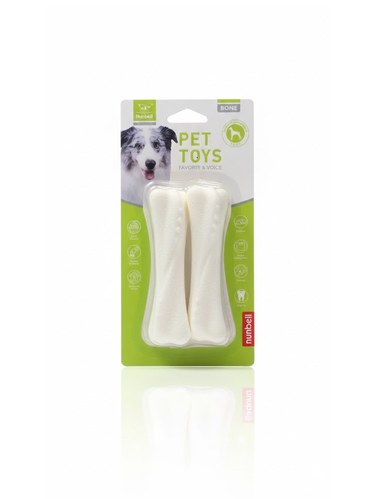 Nunbell Premium Silicone Dog Chew Toy Bone Shape