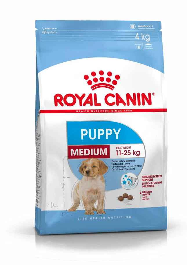 Royal Canin Dry Food for Medium Breed Puppies 11 to 25kg 4 kg