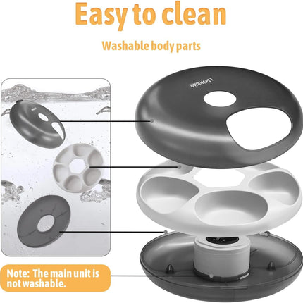 Uwangpet Dog and cat Automatic Pet Feeder with Timer  6 Meal Smart Food Dispenser