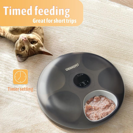 Uwangpet Dog and cat Automatic Pet Feeder with Timer  6 Meal Smart Food Dispenser