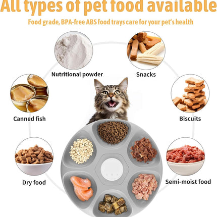 Uwangpet Dog and cat Automatic Pet Feeder with Timer  6 Meal Smart Food Dispenser