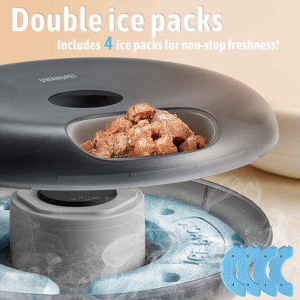 Uwangpet Dog and cat Automatic Pet Feeder with Timer  6 Meal Smart Food Dispenser