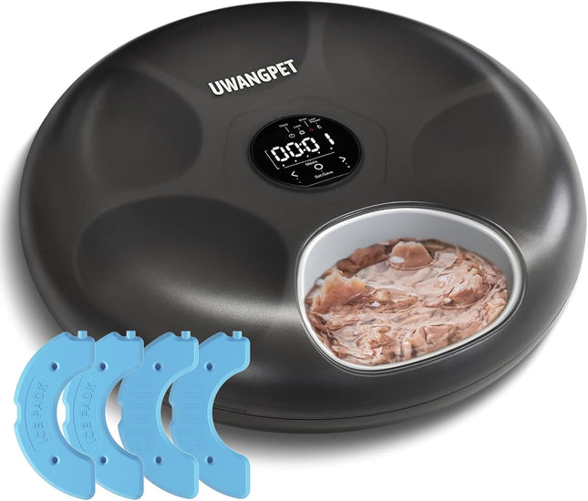 Uwangpet Dog and cat Automatic Pet Feeder with Timer  6 Meal Smart Food Dispenser