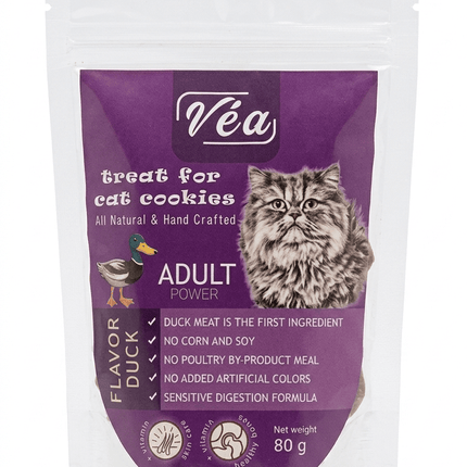 vea Cat Véa Turkey Flavor Adult Cat Cookies Treats 80g