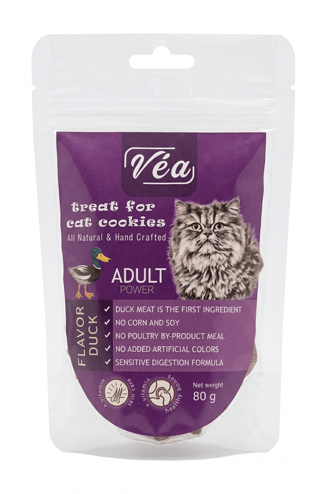 vea Cat Véa Turkey Flavor Adult Cat Cookies Treats 80g