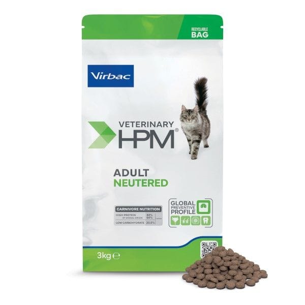 virbac Cat Virbac Dry Food For Cat Veterinary HPM Adult Neutered 3 kg