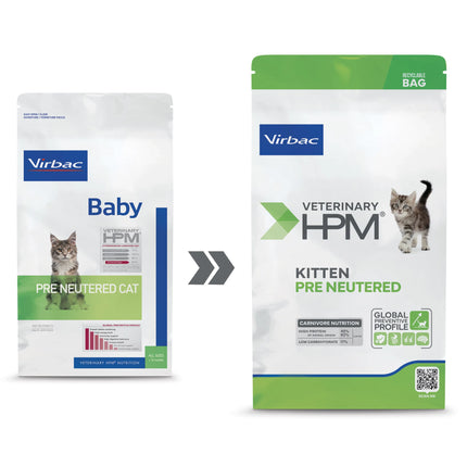 virbac Cat Virbac Kitten Pre Neutered Balanced Dry Kitten Food 1.5 kg