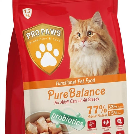 Vita Max Cat PROPAWS Pure Balance Dry Food For Adult Cats 1.5 Kg