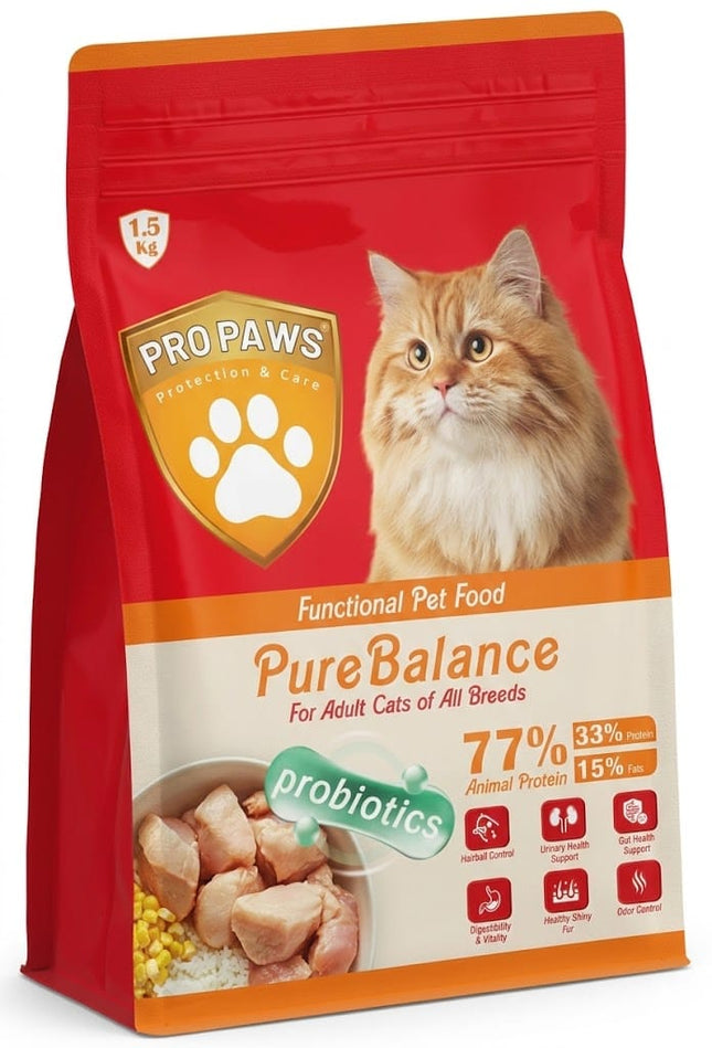 Vita Max Cat PROPAWS Pure Balance Dry Food For Adult Cats 1.5 Kg