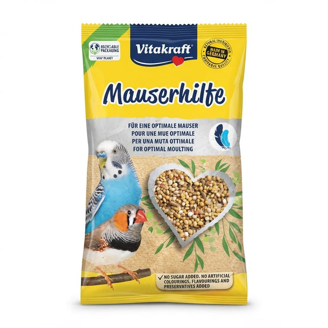 Vitakraft Bird Vitakraft Mauserhilfe Bird Food  Optimal Moulting Supplement for Parakeets 20g