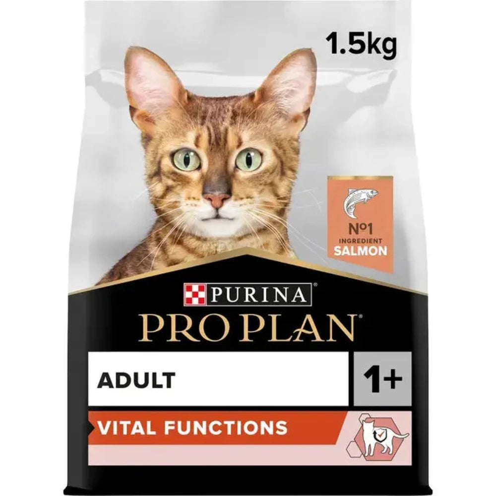 طعام جاف Purina Pro Plan Vital Functions مع سمك السلمون للقطط البالغة 1.5 كجم