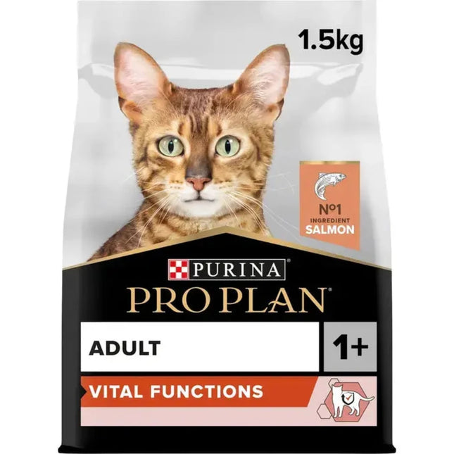 طعام جاف Purina Pro Plan Vital Functions مع سمك السلمون للقطط البالغة 1.5 كجم
