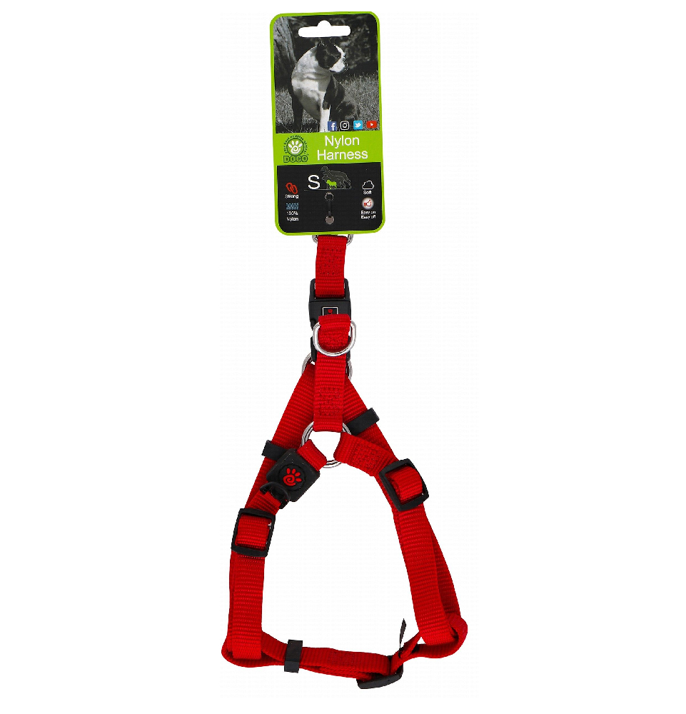 Doco Small Red  Nylon Dog Harness 45to 63cm in 1.5