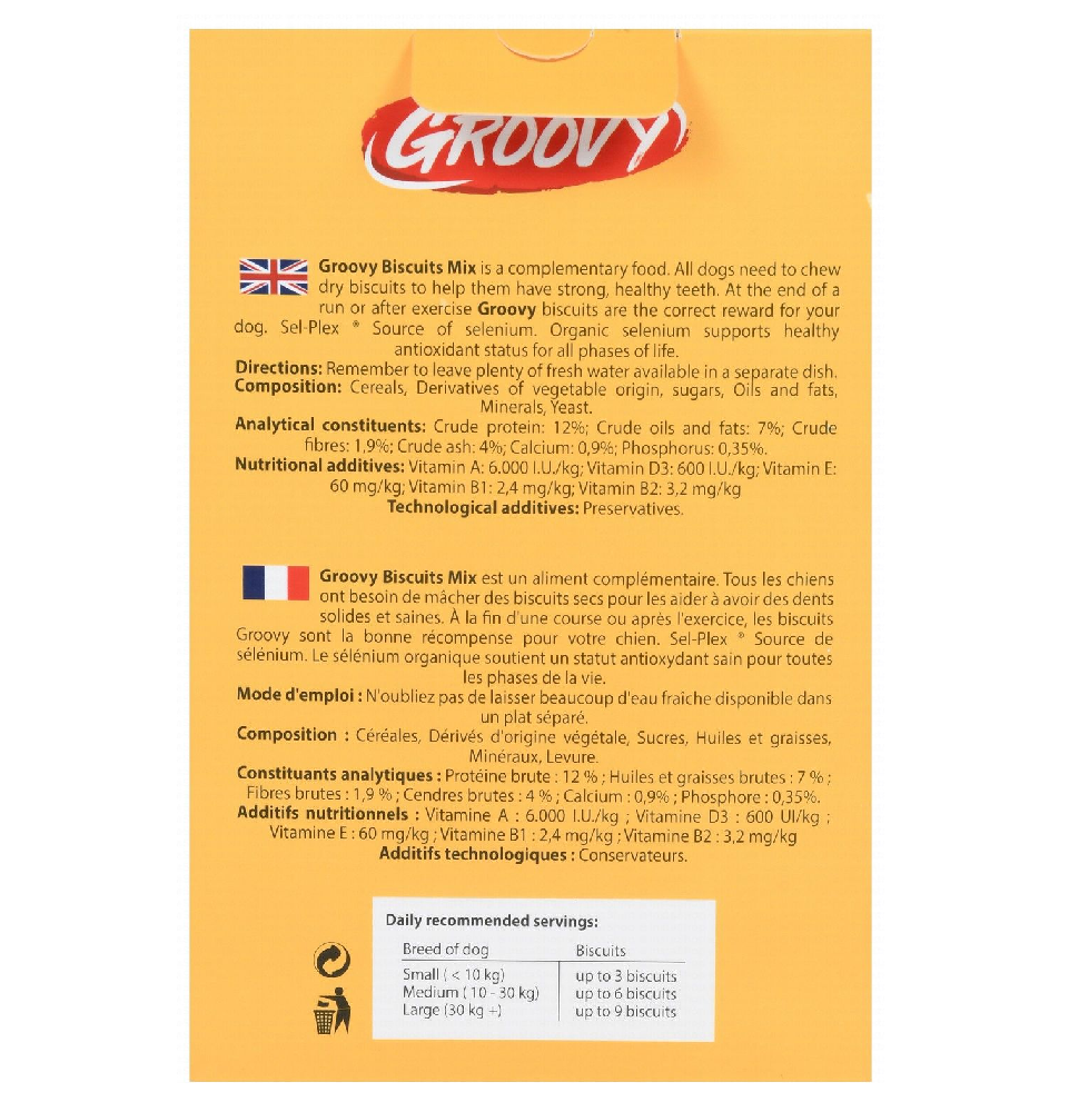 Groovy Biscuit Treats for Dogs 250 gr