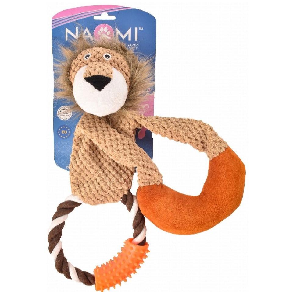 Naomi Multicolored Lion Shaped Dog Chew Toy