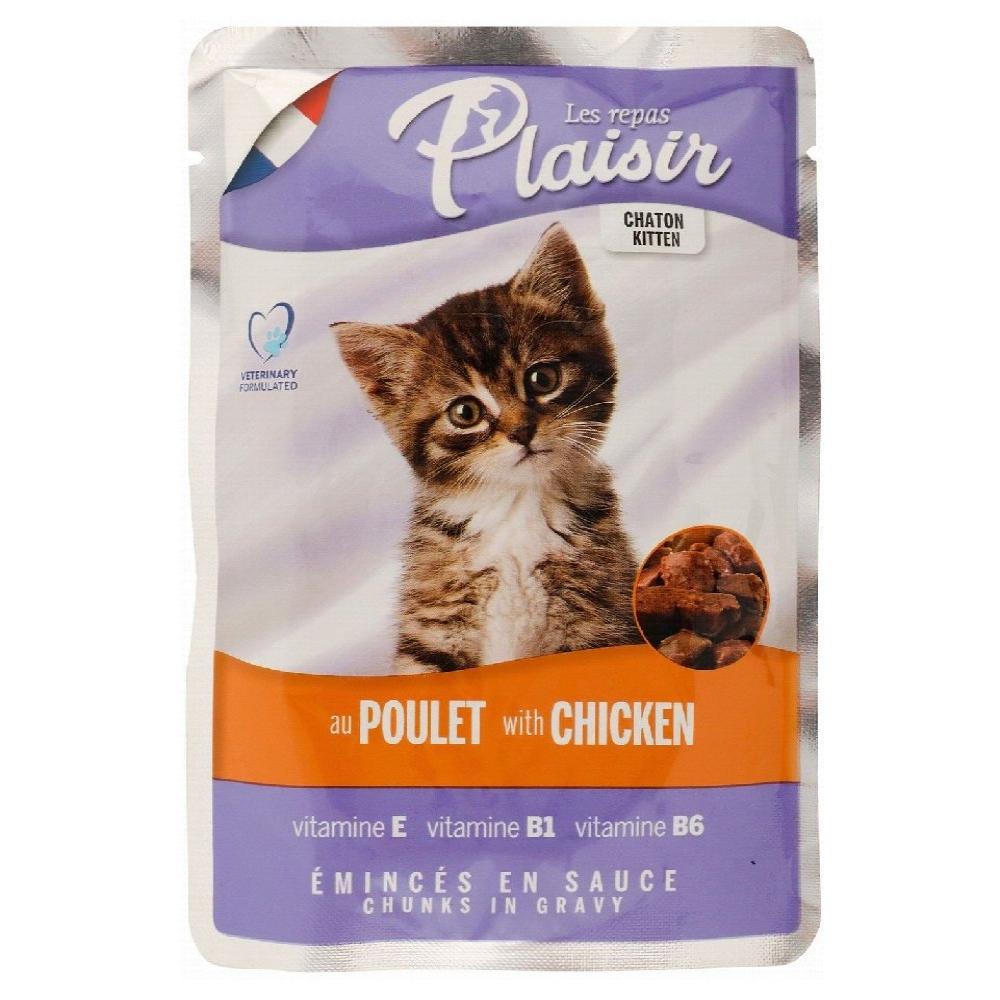 Les Repas Plaisir Wet Food with Chicken for kitten Cats 100 gr