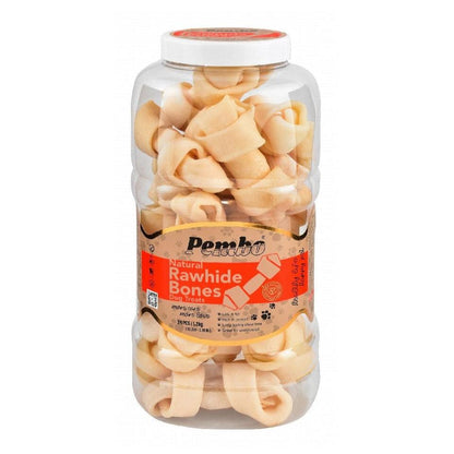 Pembo Natural Rawhide Bones 24Pcs