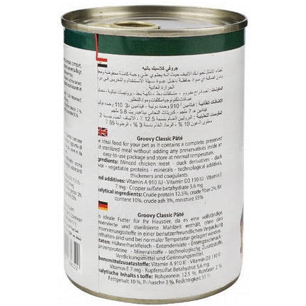 Groovy Adult Dog Classic Pate duck 400 gr