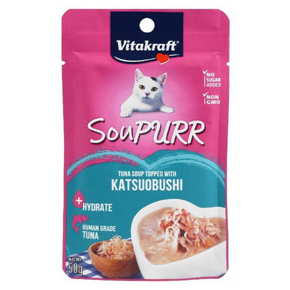 Vitakraft Soupurr Wet Cat Food Soup with Tuna and Katsuobushi 50gr