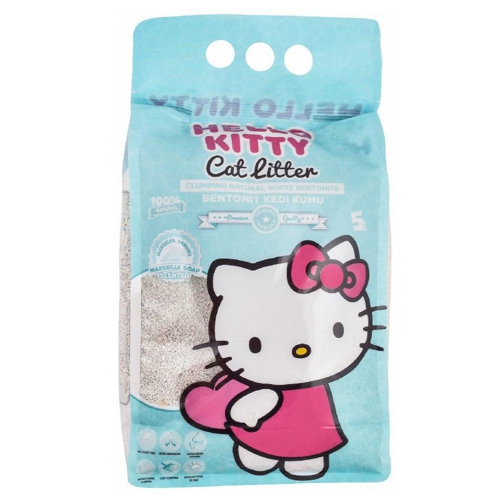 Hello Kitty White Bentonite Clumping Cat Litter Marseille Soap 5 L