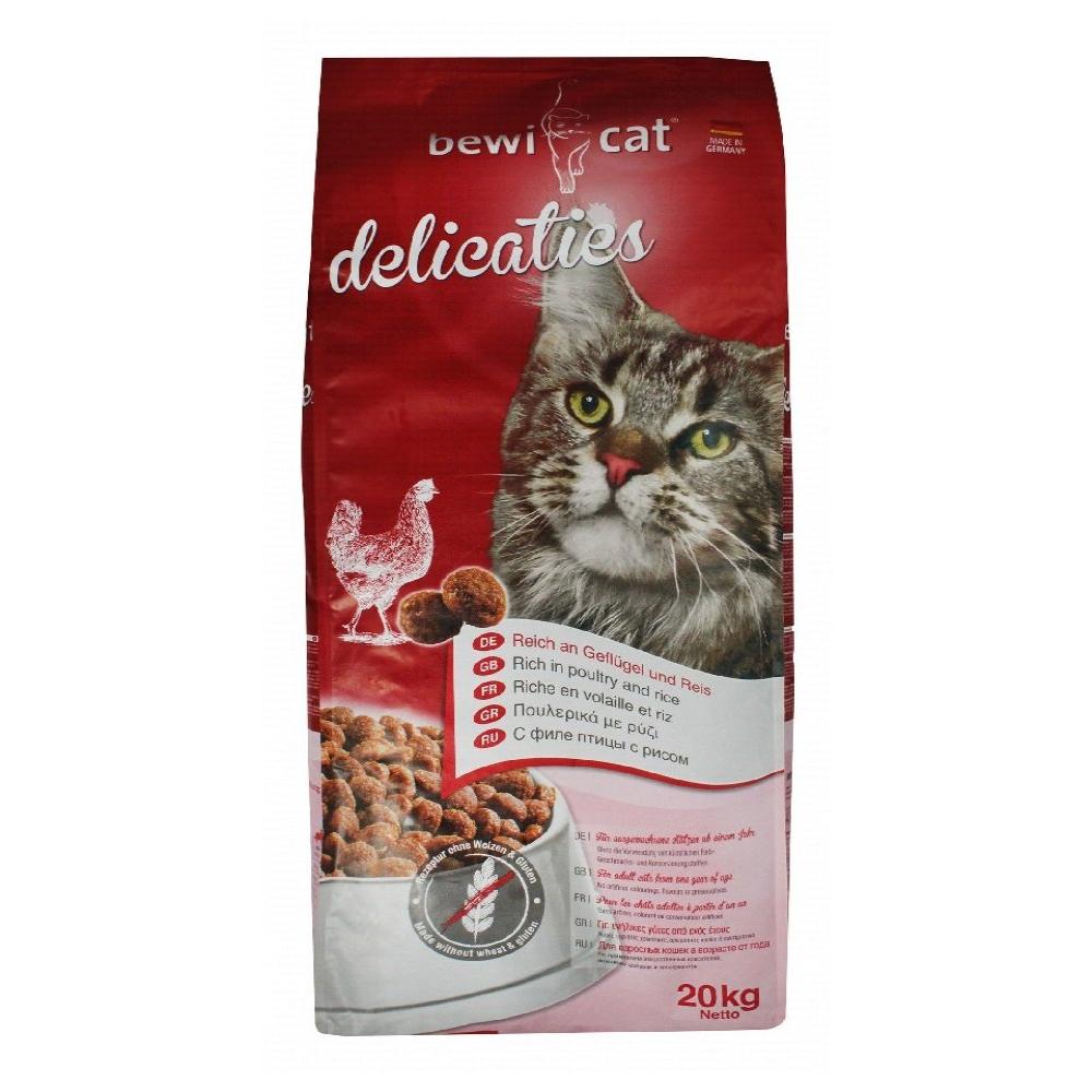 Bewi Cat Delicaties Dry Food with Poultry And Rice for Adult Cats 20 kg