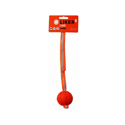 Collar Liker Line 5 Orange Ball Dog Toy with Hand Grip 1pcs