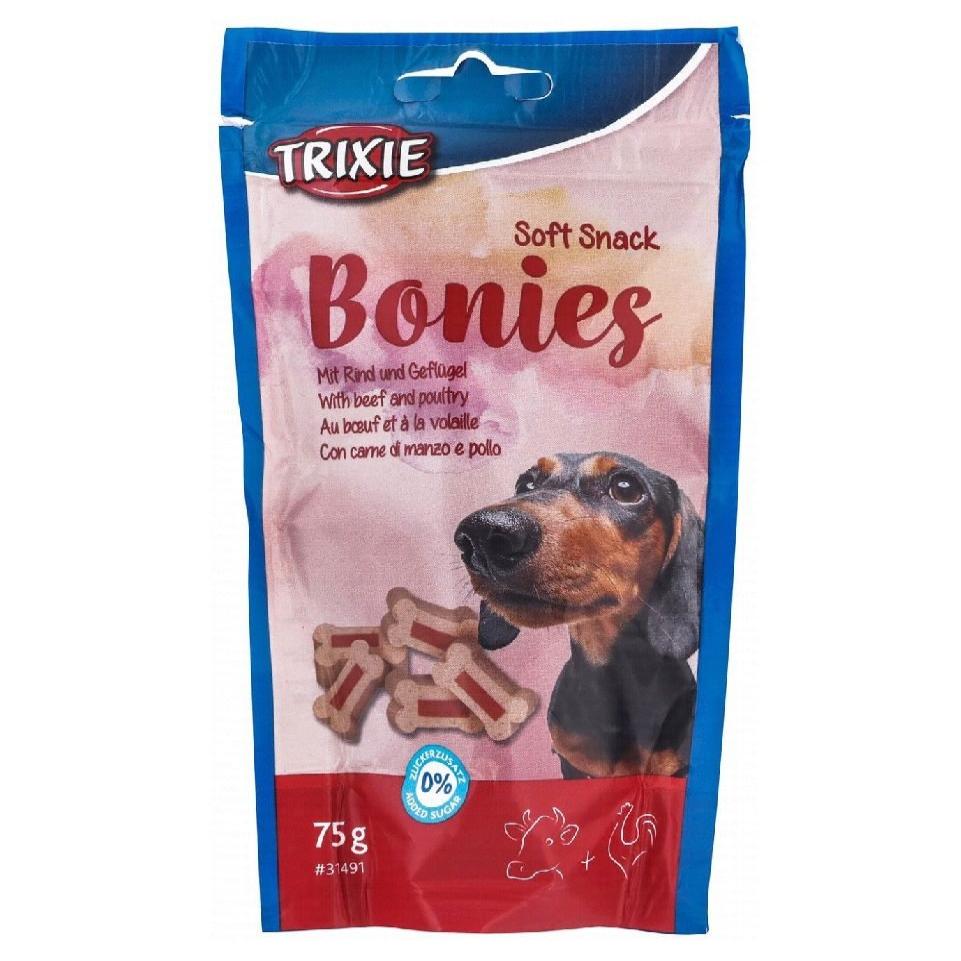 Trixie Bone Shape Soft Dog Treats with Beef And Poultry 75 gr