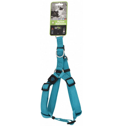 حزام الكلب من النايلون فيروزي متوسط ​​الحجم من Doco بطول من 53 إلى 77 سم في قطعتين