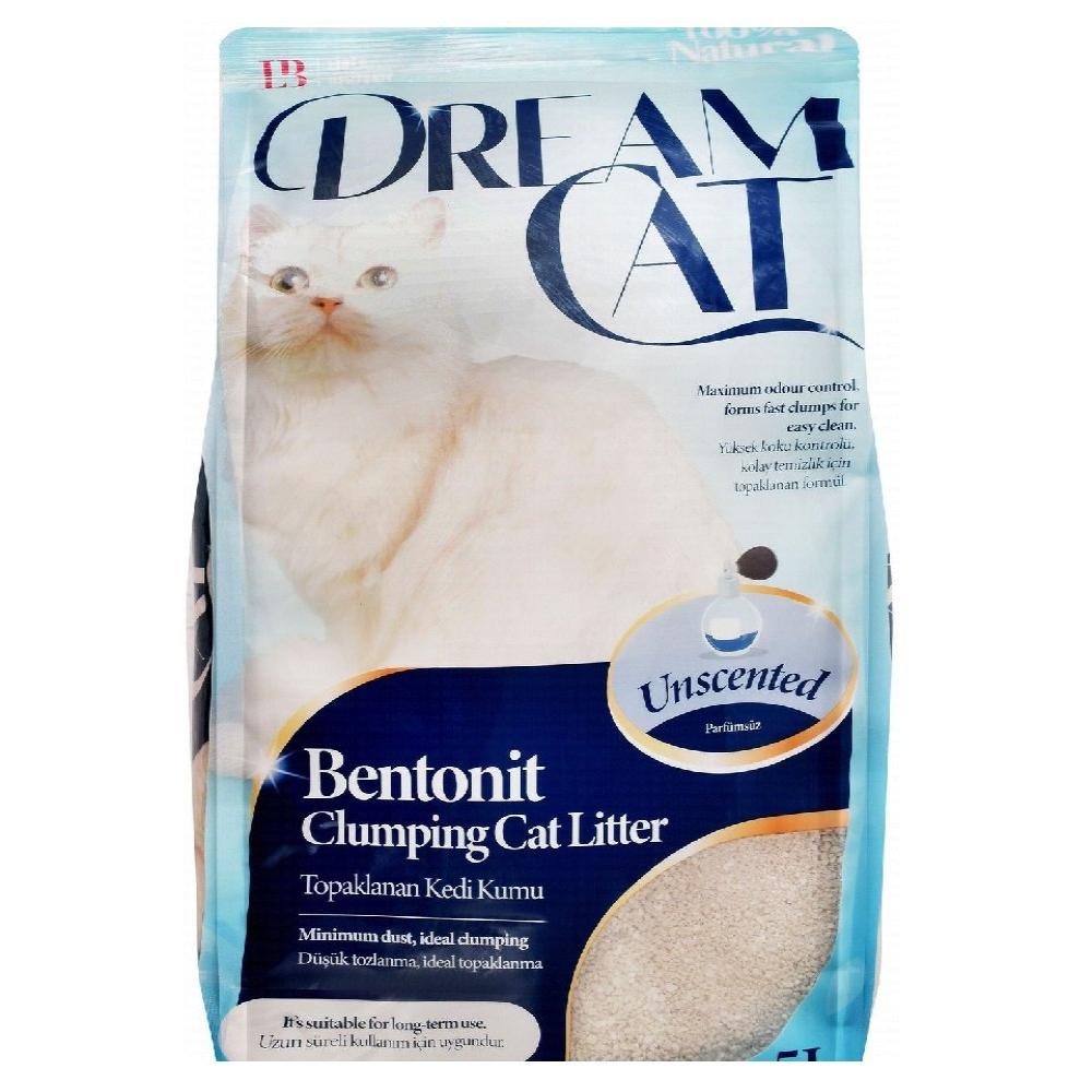 Dream Cat Bentonite Clumping Cat Litter unScented 10 L