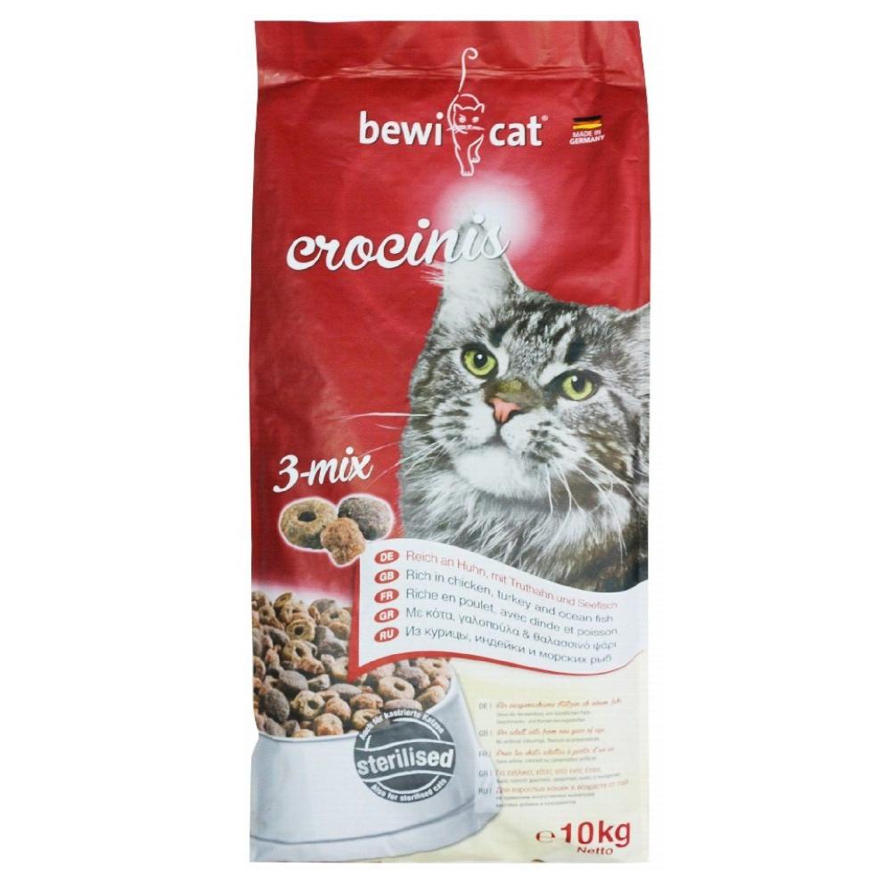 Bewi Cat Crocinis 3 Mix for Sterilized Adult Cats 10 kg