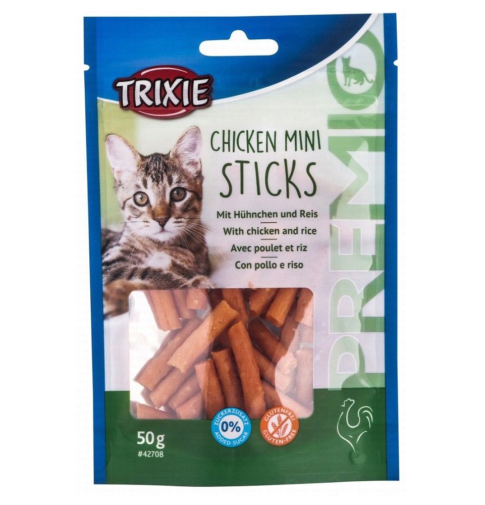 TRIXIE Chicken Mini Sticks Chicken and Rice For Cats 50 gr