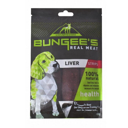 Bungee's Beef Liver Strip Dog Treats 100 gr