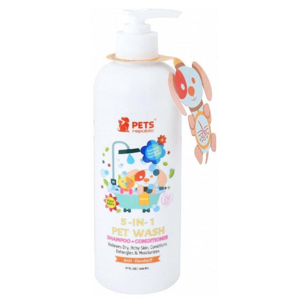 Pets Republic 5 in 1 Anti Dandruff Shampoo And Conditioner 500 ml