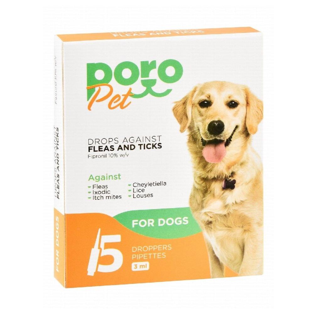 Poro Pet Flea and Tick Solution for Dogs 1 drops