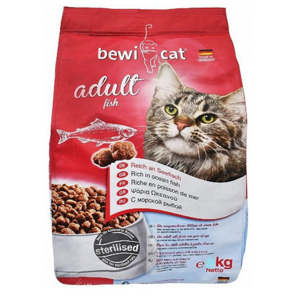 Bewi Cat Dry Food With Ocean Fish for Regular And Sterilized Adult Cats 1 kg