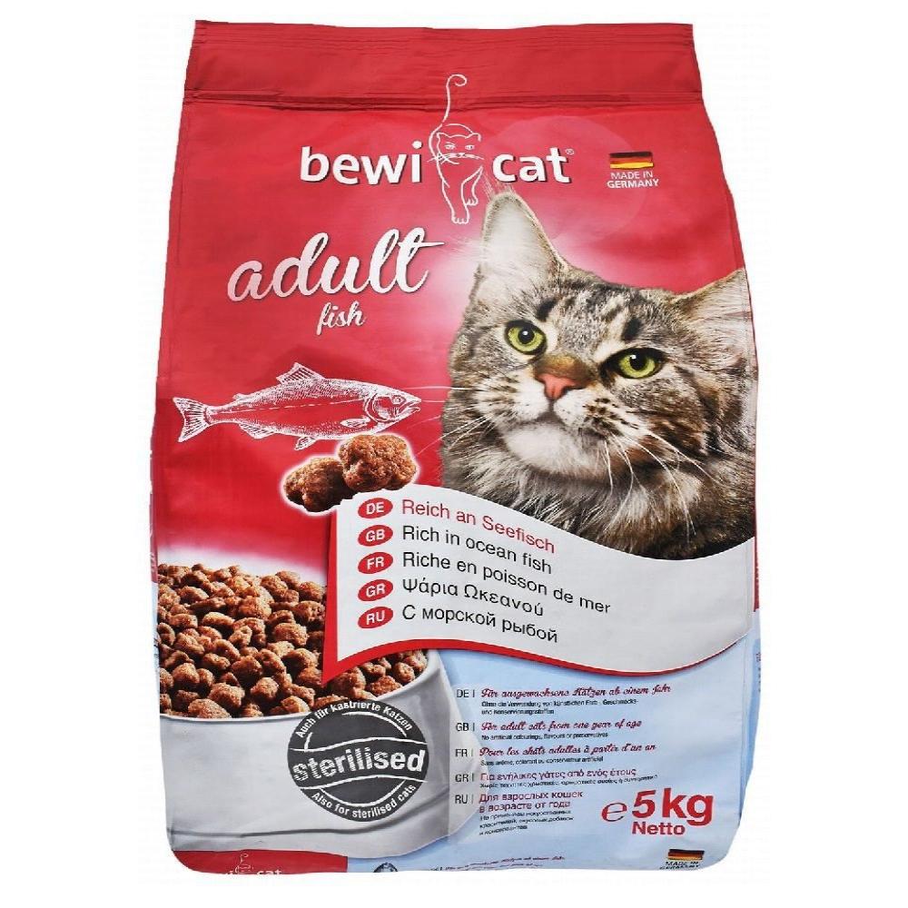 Bewi Cat Dry Food With Ocean Fish for Regular And Sterilized Adult Cats 5 kg