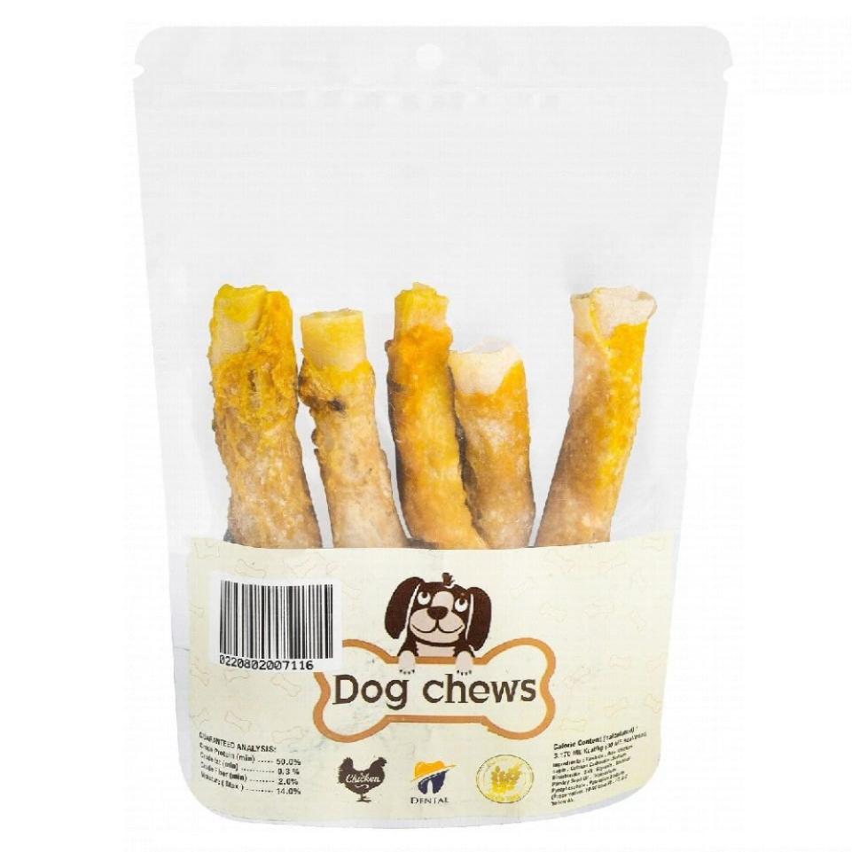 Dog Chews Small Rolls With Wrapped Chicken 12 Pieces