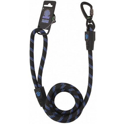 Doco Black and blue Reflective Rope Dog Leash 12.5cm