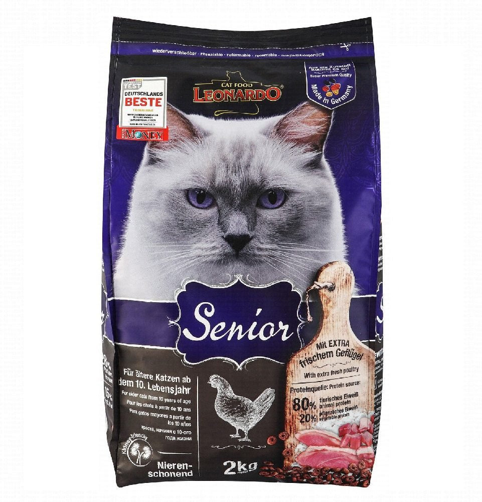 Leonardo Dry Food  For Senior Cats With Chicken (10+ Years) 2 kg