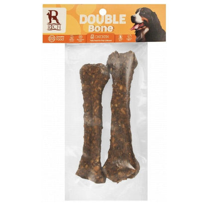 Rich Double Bone Dog Treat with Chicken 2 pcs