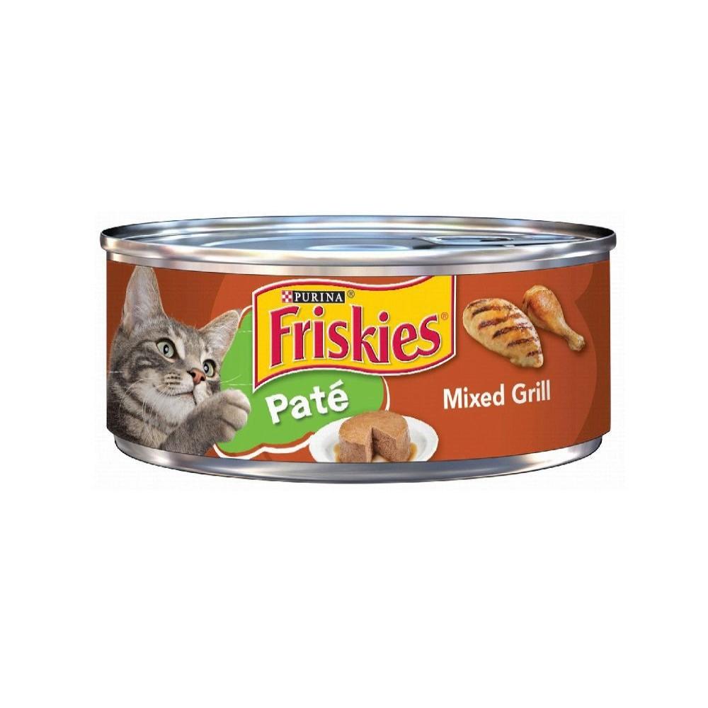 Purina Friskies Wet Cat Food Pate Mixed Grill 156 gr