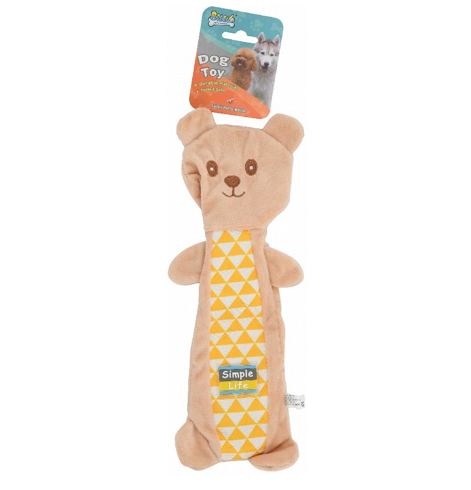 Soleil Brown Bear Plush Dog and cats Toy