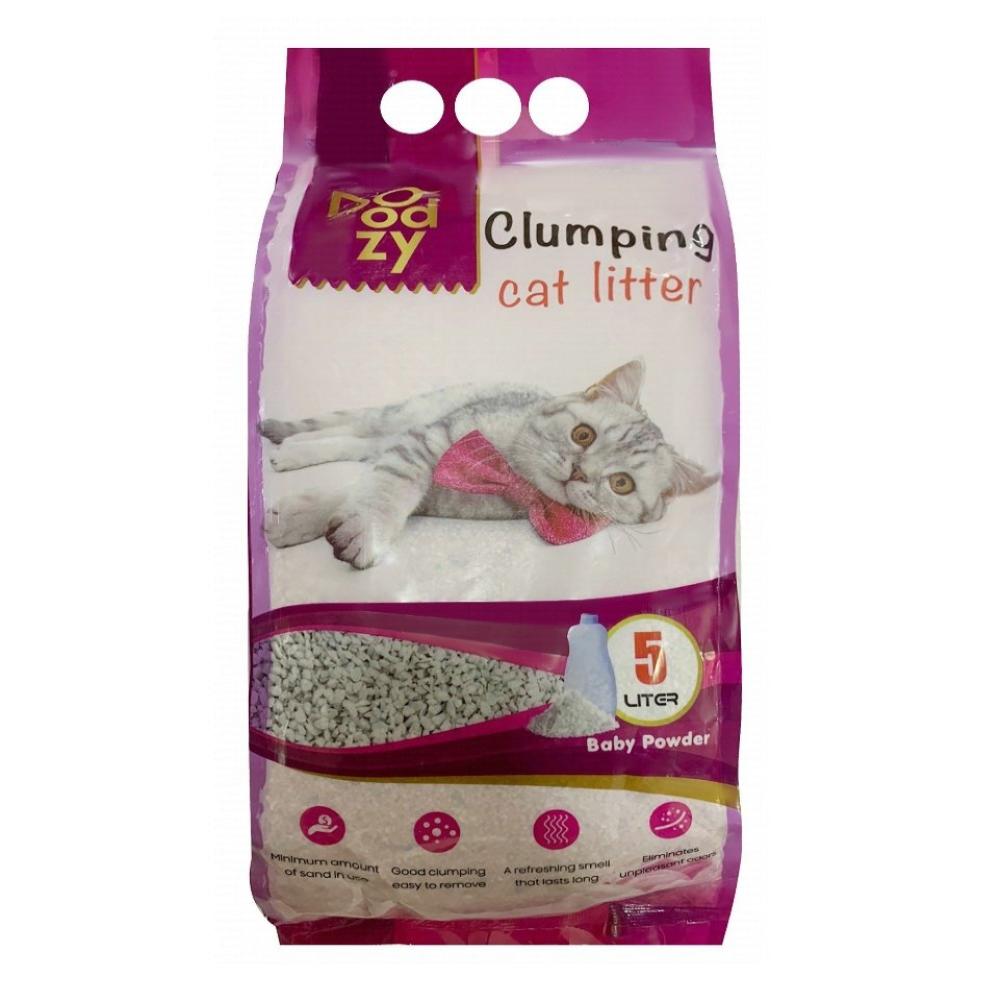 Doodzy Clumping Cat Litter Baby Powder Scent 5 L