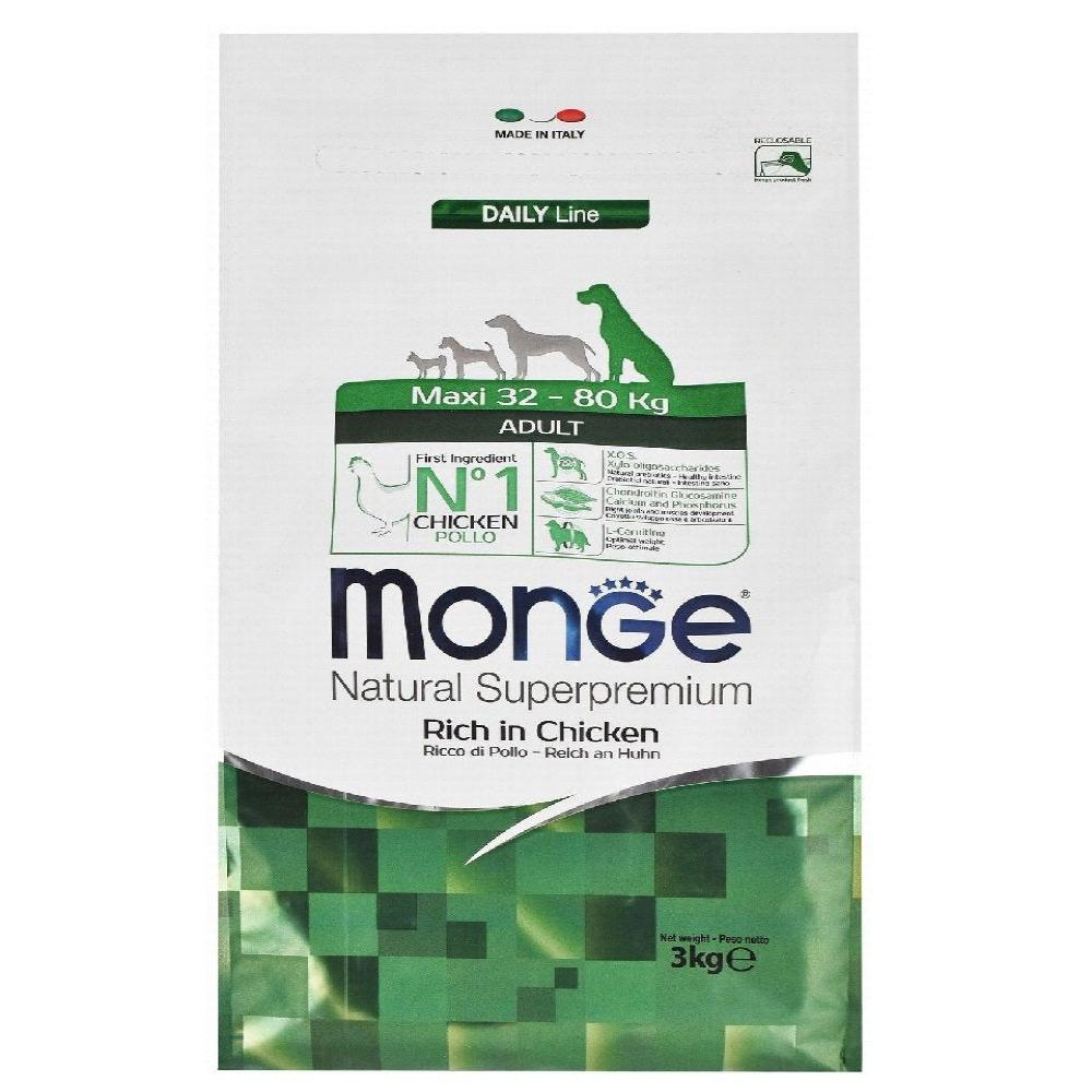 Monge Dry Food with Chicken for Maxi Breed Adult Dog 3 kg