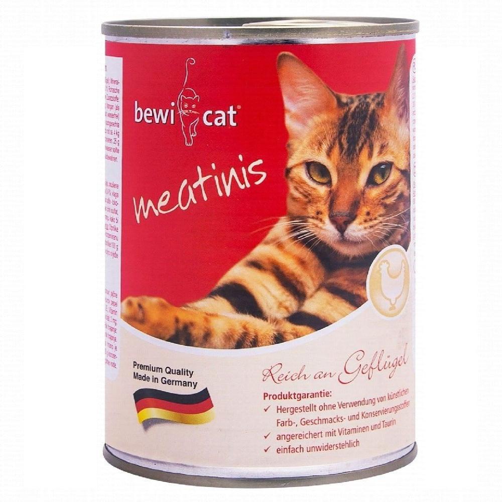 Bewi Cat Wet Food With Meatinis Poultry 400 gr