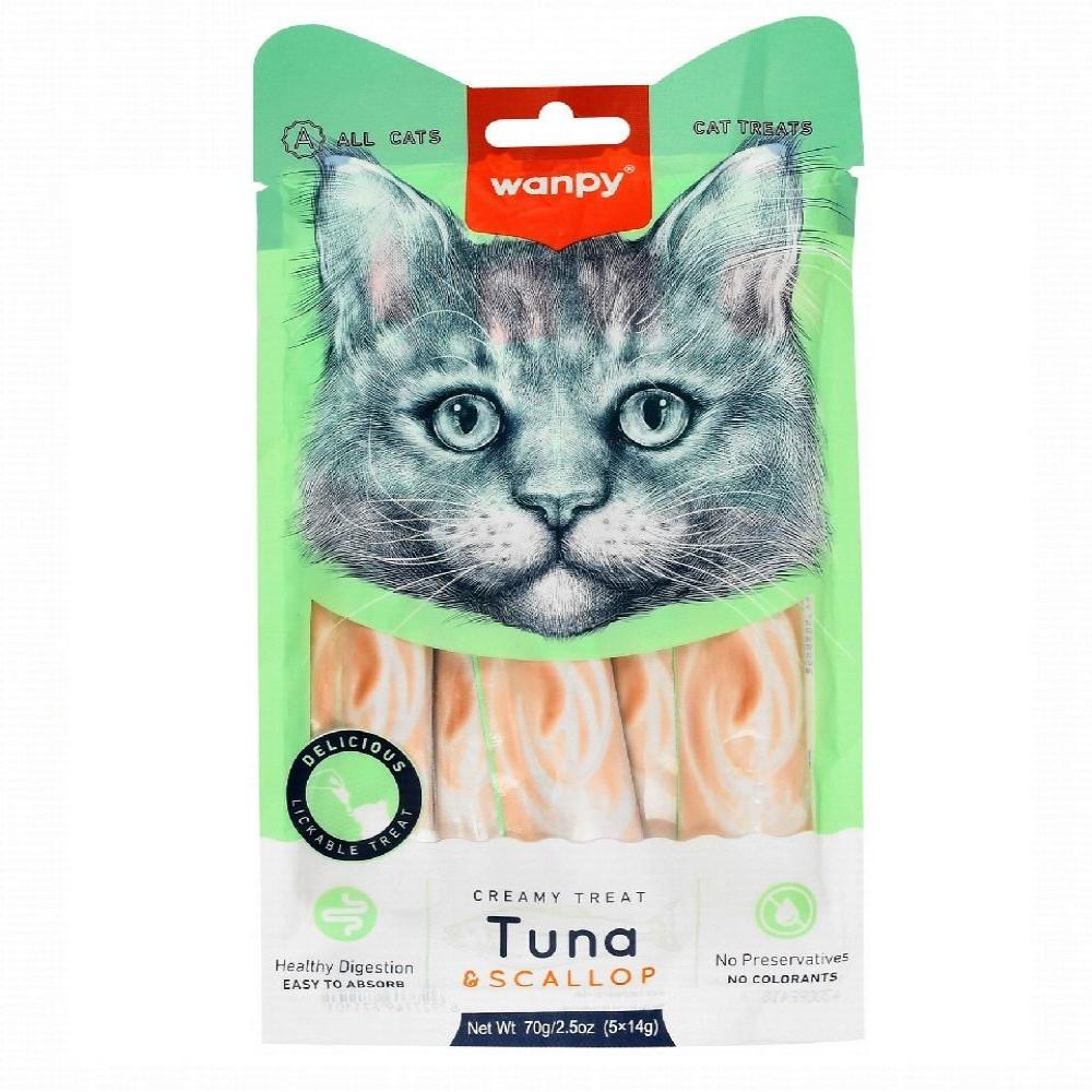 Wanpy Creamy Tuna And Scallop Treats 70 gr