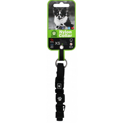 Doco O-Ring XS Black Nylon Dog Collar 21 to 30 in 1cm