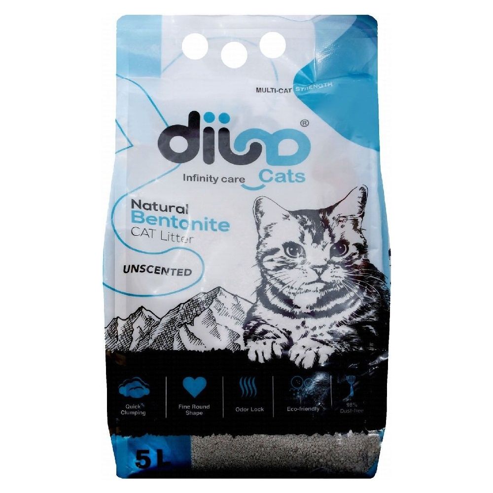 Dija Eco-Friendly Bentonite Unscented Clumping Cat Litter 5 L